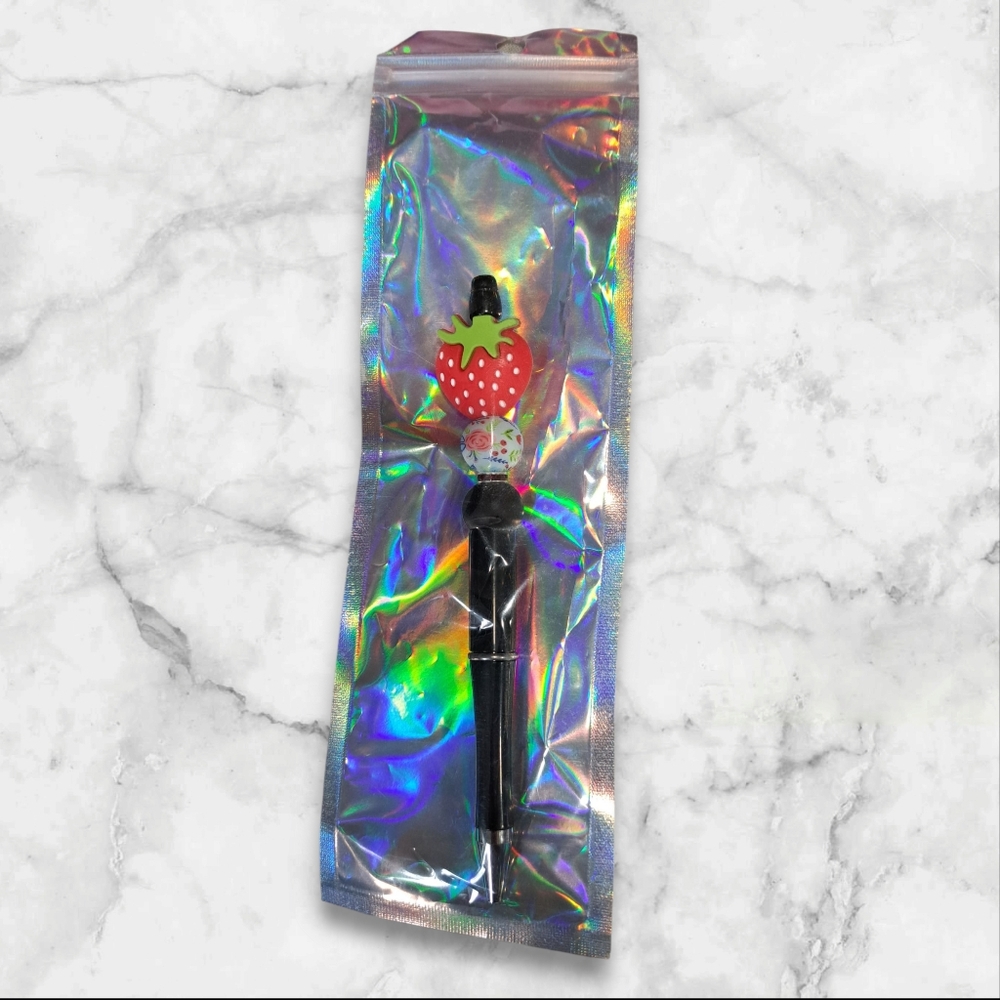 Strawberry Floral Pen